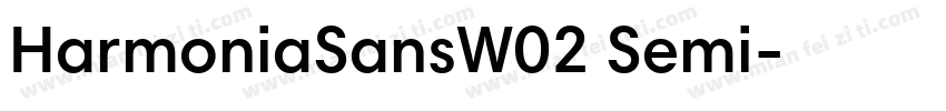 HarmoniaSansW02 Semi字体转换